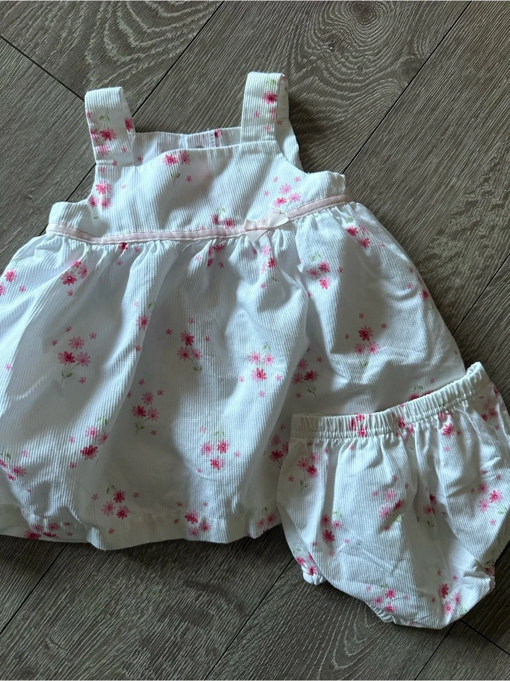 Y2K Carter's White and Pink Floral Dress Set